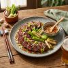 Grilled Beef With Celery & Leek