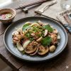 Stir Fried Chicken With Onion & Mushroom