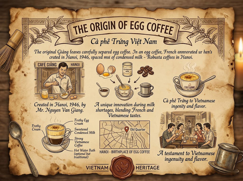 The origin of egg coffee